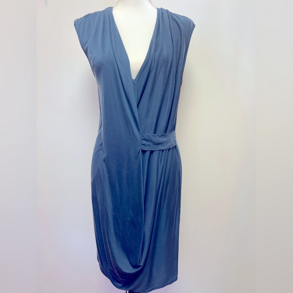 Anthropologie HD In Paris dress, sz M(8,10). Super soft knit. Slate Blue.